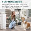 Picture of Cumbor Retractable Baby Gates, 33" Tall, Extends to 76", Extra Wide Mesh Dog & Child Gates for The House, Long Pet Safety Fence for Stairs, Doorways, Hallways, Porch, Indoor/Outdoor (White)