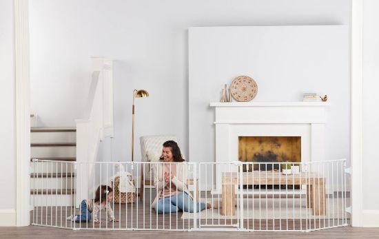 Picture of Regalo 144-Inch Super Wide Adjustable Baby Gate and Play Yard, 2-In-1, Bonus Kit, Includes 4 Pack of Wall Mounts