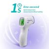 Picture of IR Infrared Digital Non-Contact Thermometer Gun with Three Color LCD Screen for Adult and Baby Forehead, Ear and Body Temperature with Fever Alarm and Memory Function