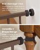Picture of Mom's Choice-GROWNSY Baby Gate for Stairs, 29.5"-48.4" Pressure Mounted Baby Gate for Top of Stair&Doorway with V-Shaped Rods, Anti-Trip Pedal,Wide Stairs Dog Gate Easy Install w/Red Reminder,Brown
