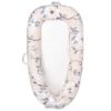 Picture of Mamibaby Baby Lounger,100% Soft Breathable, Portable Canvas Newborn Lounger Infant Floor Seat Cushion for Travel, Tummy Time, Newborn Must Have Essentials Baby Shower Registry Search(Flower)