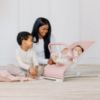 Picture of Baby Delight Alpine Deluxe Portable Baby Bouncer | Infant | 0-6 Months | 100% GOTS Certified Organic Cotton Fabric | Organic Rose