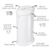 Picture of Ubbi Steel Diaper Pail, Odor Locking, No Special Bag Required, Award-Winning, Registry Must-Have, White