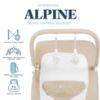 Picture of Baby Delight Alpine Deluxe Portable Bouncer, Infant, 0-6 Months, 100% GOTS Certified Cotton Fabrics, Organic Oat