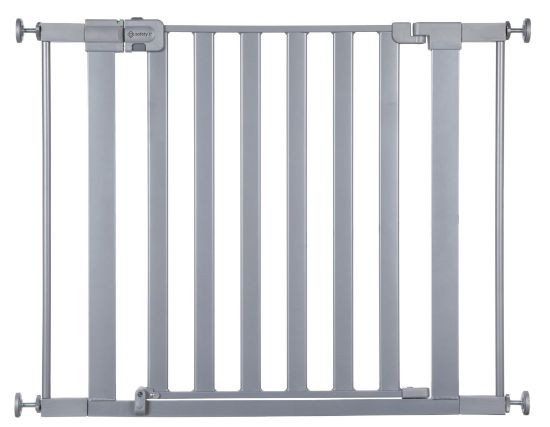 Picture of Safety 1st Walk Through Baby Gate with Door, Adjustable Pressure Mount Lift, Dog Gates, Fits 29"-38" Wide, 1-Pack, Silver