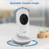 Picture of VTech VM819-2 Baby Monitor, 2.8” Screen, 2 Cameras, 1000ft Range, Night Vision, 2-Way Audio, Temperature Sensor, Lullabies, Secured Transmission No WiFi