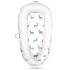 Picture of Mamibaby Baby Lounger, 100% Soft & Breathable Infant Floor Seat, Portable Adjustable Newborn Lounger for Tummy Time & Travel, Newborn Must Have Essentials Baby Registry Search (Elk)