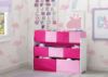 Picture of Delta Children Deluxe Multi-Bin Toy Organizer with Storage Bins - Greenguard Gold Certified, White/Pink Bins (Pack of 2)