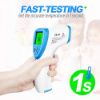 Picture of CARIAN Digital Forehead Thermometer Non-Contact Safety Laser Infrared Thermometer for Ear and Wrist 3-in-1 Medical Temperature Gun for Adult Baby Kid, Accurate & Fast Reading - Blue