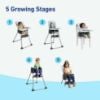 Picture of Graco Made2Grow 5-in-1 Convertible Highchair, Adjustable Baby to Toddler Seat, Hudson