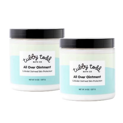 Picture of TUBBY TODD All Over Ointment for Babies, Multi-Purpose Baby Eczema Cream for Sensitive Skin, Dry Skin, Rash, Irritation - 2 Pack Bundle - 8 Oz - Fragrance-Free
