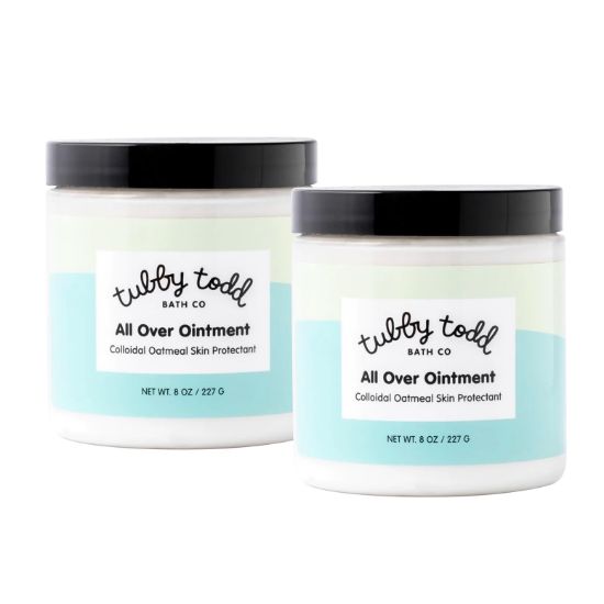 Picture of TUBBY TODD All Over Ointment for Babies, Multi-Purpose Baby Eczema Cream for Sensitive Skin, Dry Skin, Rash, Irritation - 2 Pack Bundle - 8 Oz - Fragrance-Free