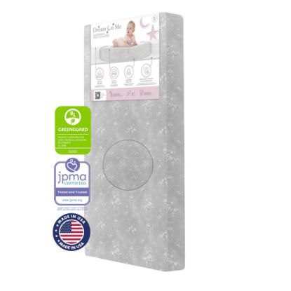 Picture of Dream On Me Snooze Firm Fiber Baby Crib Mattress in Grey, Greenguard Gold and JPMA Certified, Fits All Standard Cribs and Toddler Beds, Waterproof Sleep Surface & Machine Washable Cover
