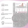 Picture of Dream On Me Snooze Firm Fiber Baby Crib Mattress in Grey, Greenguard Gold and JPMA Certified, Fits All Standard Cribs and Toddler Beds, Waterproof Sleep Surface & Machine Washable Cover