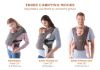 Picture of Ergobaby Embrace Cozy Newborn Essentials Baby Carrier Wrap (7-25 Pounds), Ponte Knit, Cream