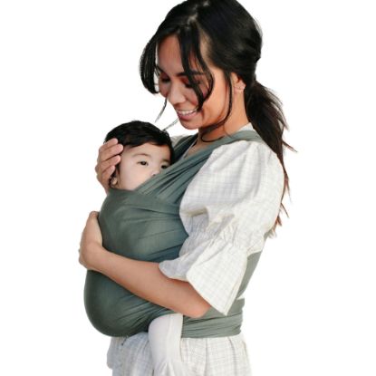 Picture of Solly Baby Wrap Carrier, Newborn to Toddler 8-25 Lbs., Buttery-Soft & Lightweight Fabric, Postpartum Essential, Mother’s Day Gift for New Moms, Basil