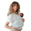 Picture of Solly Baby Wrap Carrier, Newborn to Toddler 8-25 Lbs., Buttery-Soft & Lightweight Fabric, Postpartum Essential, Mother’s Day Gift for New Moms, Fern Chequer
