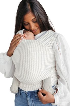 Picture of Solly Baby Wrap Carrier, Newborn to Toddler 8-25 Lbs., Buttery-Soft & Lightweight Fabric, Postpartum Essential, Mother’s Day Gift for New Moms, Driftwood Stripe