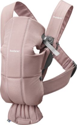 Picture of BabyBjörn Baby Carrier Mini, Cotton, Dusty Pink