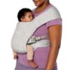 Picture of Ergobaby Embrace Cozy Newborn Baby Wrap Carrier (7-25 Pounds), Ponte Knit, Soft Grey
