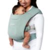 Picture of Ergobaby Embrace Cozy Newborn Essentials Baby Carrier Wrap (7-25 Pounds), Ponte Knit, Jade Green