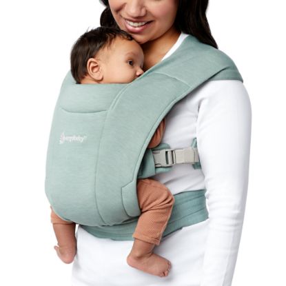 Picture of Ergobaby Embrace Cozy Newborn Essentials Baby Carrier Wrap (7-25 Pounds), Ponte Knit, Jade Green