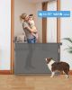 Picture of Veraste 2 Pack Retractable Baby Gate,Mesh Baby Gate or Mesh Dog Gate,33" Tall,Extends up to 55" Wide,Child Safety Gate for Doorways, Stairs, Hallways, Indoor/Outdoor（Grey,33"x55"