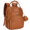 Picture of RUVALINO Diaper Bag Backpack, Multifunction Travel Pack Maternity Baby Changing Bags, Large Capacity, Waterproof, Brown
