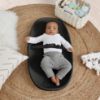 Picture of Evolur Eva Baby Changing Pad in Black, Soft, Lightweight and Portable Changing Pad, Fits All Changing Table, Waterproof Firm Padding