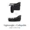 Picture of Inglesina Fast Table Chair, Black - Portable Baby High Chair - for Babies & Toddlers up to 37 lbs - Collapsible Design - Fits Tables 0.8'' to 3.5'' Thick - Compact & Easy to Use - Travel Bag Included