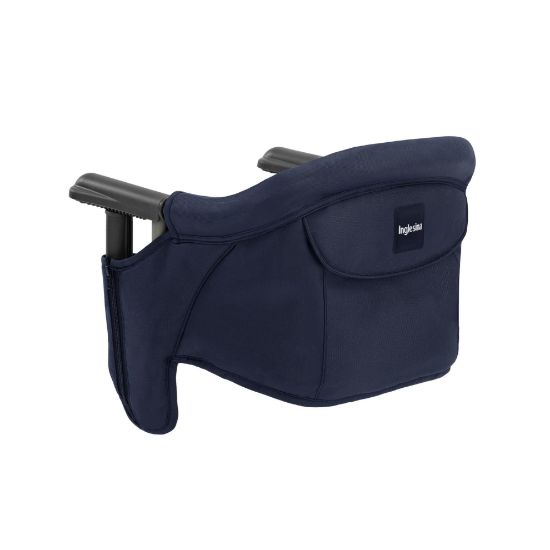 Picture of Inglesina Fast Table Chair, Navy - Portable Baby High Chair - for Babies & Toddlers up to 37 lbs - Collapsible Design - Fits Tables 0.8'' to 3.5'' Thick - Compact & Easy to Use - Travel Bag Included