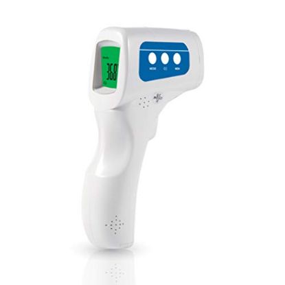 Picture of MedLab Supply Co - No Touch Infrared Forehead Thermometer. Calibrated for Accuracy for Clinical and Medical use. 1 Second Readings with Auto Power Off