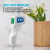 Picture of MedLab Supply Co - No Touch Infrared Forehead Thermometer. Calibrated for Accuracy for Clinical and Medical use. 1 Second Readings with Auto Power Off