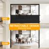 Picture of Retractable Baby Gate,Mesh Baby Extra Wide Gate,Extra Long Dog Gate, 33" Tall,Large Extends up to 118" Wide,Child Safety Extra Large Gate for Doorways, Stairs, Hallways,Indoor/Outdoor(33"x118",Black)