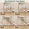 Picture of Cumbor 29.7-40.6" Baby Gate for Stairs, Mom's Choice Awards Winner-Dog Gate for Doorways, Pressure Mounted Self Closing Pet Gates for Dogs Indoor, Durable Safety Child Gate with Easy Walk Thru Door