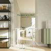 Picture of Cumbor 29.7-40.6" Baby Gate for Stairs, Mom's Choice Awards Winner-Dog Gate for Doorways, Pressure Mounted Self Closing Pet Gates for Dogs Indoor, Durable Safety Child Gate with Easy Walk Thru Door