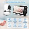 Picture of HelloBaby No WiFi Baby Monitor 5" Screen 30-Hour Battery Pan-Tilt-Zoom Video Upgrade with Camera and Audio, Night Vision, VOX, 2-Way Talk, 8 Lullabies and 1000ft Range
