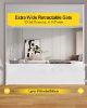 Picture of dearlomum 118 Inch Extra Wide Retractable Baby Gate,Mesh Large Baby Gate or Mesh Pet Dog Gate, Opening Wide Extra Long Child Safety Gate for Indoor Baby Fence, Outdoor, Stairs, Deck (White)