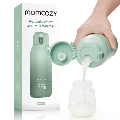 Picture of Momcozy Portable Milk Warmer for Travel - Dual Heating Modes for Breast Milk & Water, Portable Bottle Warmer with Fast Heating & Long Battery Life, 17 Ounces Large Capacity to Meet Your All-Day Needs