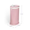 Picture of Ubbi Stainless Steel Diaper Pail, Odor Locking, No Special Bag Required, Award-Winning, Registry Must-Have, Fig Blossom