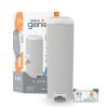 Picture of Diaper Genie Platinum Pail (Stone Grey) is Made in Durable Stainless Steel and Includes 1 Easy Roll Refill with 18 Bags That can Last up to 5 Months.
