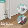 Picture of Cumbor 2-Pack Retractable Baby Gates for Stairs, 55" Wide Mesh Dog Gate for Pets with One-Hand Opening, 34" Tall Safety Child Gate for Doorways, Hallways, Kitchen, Indoor/Outdoor, White