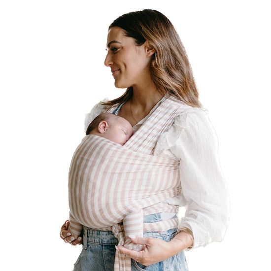 Picture of Solly Baby Wrap Carrier, Newborn to Toddler 8-25 Lbs., Buttery-Soft & Lightweight Fabric, Postpartum Essential, Mother’s Day Gift for New Moms, Candy Stripe