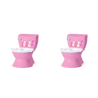 Picture of Summer My Size Potty Lights and Songs Transitions, Pink - Realistic Potty Training Toilet with Interactive Handle That Plays Music for Kids, Removable Potty Topper/Pot, Wipe Compartment, (Pack of 2)