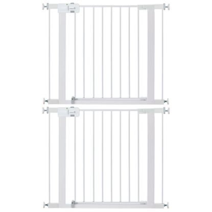 Picture of Safety 1st Easy Install Walk Thru Baby Gate for Doorways, Gate With Door, Dog Gates, Fits 29"-38", Easy Install 28" Tall, 2 Pack White