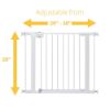 Picture of Safety 1st Easy Install Walk Thru Baby Gate for Doorways, Gate With Door, Dog Gates, Fits 29"-38", Easy Install 28" Tall, 2 Pack White