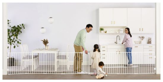 Picture of Regalo 194-Inch Super Wide Adjustable Baby Gate and Play Yard, 2-In-1, Bonus Kit, 4 Count (Pack of 1)