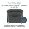 Picture of Inglesina Fast Table Chair, Charcoal Gray Melange - Portable Baby High Chair - for Babies & Toddlers up to 37 lbs - Fits Tables 0.8'' to 3.5'' Thick - Compact & Easy to Use - Travel Bag Included