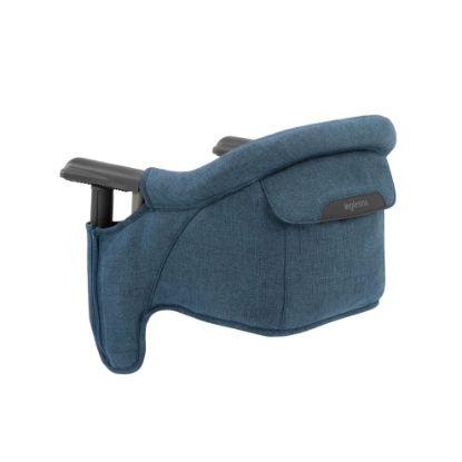 Picture of Inglesina Fast Table Chair, Slate Blue Melange - Portable Baby High Chair - for Babies & Toddlers up to 37 lbs - Fits Tables 0.8'' to 3.5'' Thick - Compact & Easy to Use - Travel Bag Included