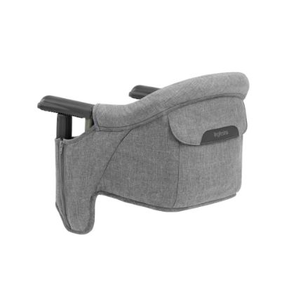 Picture of Inglesina Fast Table Chair, Stone Gray Melange - Portable Baby High Chair - for Babies & Toddlers up to 37 lbs - Fits Tables 0.8'' to 3.5'' Thick - Compact & Easy to Use - Travel Bag Included